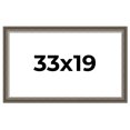 thumbnail image 1 of 33x19 Frame Brown Solid Wood Picture Frame | 1.75 Inch Moulding Width | Austin Frame Complete with, 1 of 8