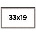thumbnail image 1 of 33x19 Frame Silver Real Wood Picture Frame Width 1.25 Inches | Interior Frame Depth 0.75 Inches |, 1 of 8