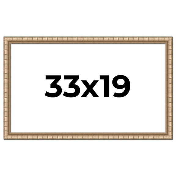 33x19 Frame Silver Real Wood Picture Frame Width 1.5 inches | Interior Frame Depth 0.5 inches |