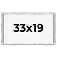 thumbnail image 1 of 33x19 Frame Silver Whitewashed Wood Grain Solid Wood Shadow Box | 0.75 Inch Moulding Width | 0.75, 1 of 8