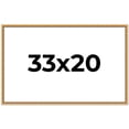 thumbnail image 1 of 33x20 Frame Beaded Gold Solid Wood Picture Frame | 0.75 Inches Moulding Width | Liscio Oro, 1 of 8