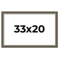 thumbnail image 1 of 33x20 Frame Brown Solid Wood Picture Frame | 1.75 Inch Moulding Width | Austin Frame Complete with, 1 of 8