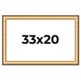 thumbnail image 1 of 33x20 Frame Gold Plein Aire Solid Wood Picture Frame Width 2 Inches | Interior Frame Depth 0.5, 1 of 8