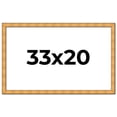 thumbnail image 1 of 33x20 Frame Gold Rustic Solid Wood Picture Frame | 1.25 Inch Wide Moulding | Rustique Gold, 1 of 8