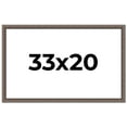thumbnail image 1 of 33x20 Frame Silver Real Wood Picture Frame Width 1.25 Inches | Interior Frame Depth 0.5 Inches |, 1 of 8