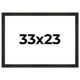 thumbnail image 1 of 33x23 Frame Black Rustic Barnwood Solid Wood Picture Frame | 1.5 Inch Moulding Width | Includes UV, 1 of 8