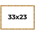 thumbnail image 1 of 33x23 Frame Gold Bamboo Solid Wood Picture Frame | 1 Inch Moulding Width | Interior Frame Depth, 1 of 8