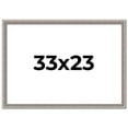 thumbnail image 1 of 33x23 Frame Grey Real Wood Picture Frame Width 1.25 inches | Interior Frame Depth 0.5 inches | Hans, 1 of 8