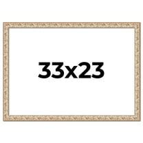 33x23 Frame White Real Wood Picture Frame Width 1.5 inches | Interior Frame Depth 0.5 inches |