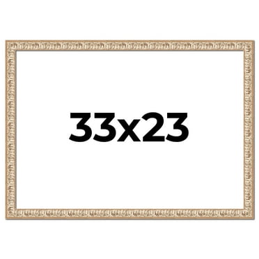 33x23 Frame White Real Wood Picture Frame Width 1.5 inches | Interior Frame Depth 0.5 inches |