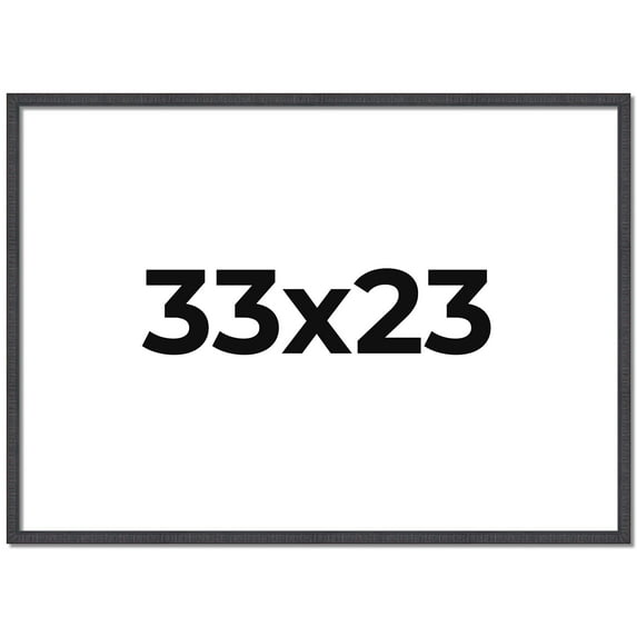33x23 Rustic Brown Real Wood Picture Frame Width 0.75 inches | Interior Frame Depth 0.5 inches |