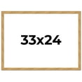 thumbnail image 1 of 33x24 Frame Beige Real Wood Picture Frame Width 1.25 inches | Interior Frame Depth 0.5 inches |, 1 of 8