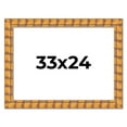 thumbnail image 1 of 33x24 Frame Beige Real Wood Picture Frame Width 3 inches | Interior Frame Depth 0.5 inches |, 1 of 8