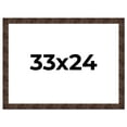 thumbnail image 1 of 33x24 Frame Brown Burl Real Wood Picture Frame Width 1.625 Inches | Interior Frame Depth 0.5 Inches, 1 of 8