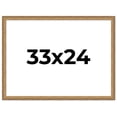 thumbnail image 1 of 33x24 Frame Gold Solid Wood Picture Frame Width 1.25 Inches | Interior Frame Depth 0.375 Inches |, 1 of 8