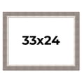 thumbnail image 1 of 33x24 Frame Grey Real Wood Picture Frame Width 2.75 Inches | Interior Frame Depth 0.5 Inches |, 1 of 8