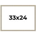 thumbnail image 1 of 33x24 Frame Grey Solid Wood Picture Frame Width 1 Inches | Interior Frame Depth 0.5 Inches |, 1 of 8