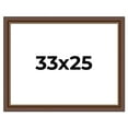 thumbnail image 1 of 33x25 Copper and Brown Real Wood Picture Frame Width 2 inches | Interior Frame Depth 0.5 inches |, 1 of 8