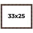 thumbnail image 1 of 33x25 Frame Brown Burl Real Wood Picture Frame Width 1.625 Inches | Interior Frame Depth 0.5 Inches, 1 of 8