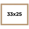 thumbnail image 1 of 33x25 Frame Charleston Honey Brown Solid Wood Picture Frame Width 1.75 Inches | Interior Depth 0.5, 1 of 8