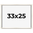 thumbnail image 1 of 33x25 Frame White Wheat Solid Wood Picture Frame | Moulding Width 0.75 Inches | Interior Depth 0.5, 1 of 8
