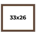 thumbnail image 1 of 33x26 Copper and Brown Real Wood Picture Frame Width 2 inches | Interior Frame Depth 0.5 inches |, 1 of 8