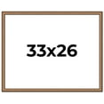 thumbnail image 1 of 33x26 Frame Gold Real Wood Picture Frame Width 1.25 inches | Interior Frame Depth 0.5 inches |, 1 of 8