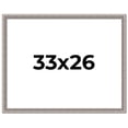 thumbnail image 1 of 33x26 Frame Grey Real Wood Picture Frame Width 1.25 inches | Interior Frame Depth 0.5 inches | Hans, 1 of 8