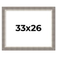 thumbnail image 1 of 33x26 Frame Grey Real Wood Picture Frame Width 2.75 Inches | Interior Frame Depth 0.5 Inches |, 1 of 8