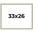 thumbnail image 1 of 33x26 Frame Grey Solid Wood Picture Frame Width 1 Inches | Interior Frame Depth 0.5 Inches |, 1 of 8