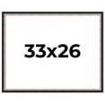 thumbnail image 1 of 33x26 Frame Silver Real Wood Picture Frame Width 1.25 Inches | Interior Frame Depth 0.75 Inches |, 1 of 8