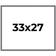 thumbnail image 1 of 33x27 Frame Blue Kingsley Pewter Solid Wood Picture Frame Width 0.75 Inches |Interior Depth 0.5, 1 of 8