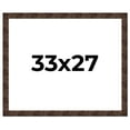 thumbnail image 1 of 33x27 Frame Brown Burl Real Wood Picture Frame Width 1.625 Inches | Interior Frame Depth 0.5 Inches, 1 of 8