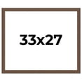 thumbnail image 1 of 33x27 Frame Brown Farmhouse Solid Wood Picture Frame Width 1.5 Inches | Interior Frame Depth 0.5, 1 of 8