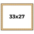 thumbnail image 1 of 33x27 Frame Gold Plein Aire Solid Wood Picture Frame Width 2 Inches | Interior Frame Depth 0.5, 1 of 8