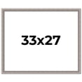 thumbnail image 1 of 33x27 Frame Grey Real Wood Picture Frame Width 1.25 inches | Interior Frame Depth 0.5 inches | Hans, 1 of 8