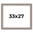 thumbnail image 1 of 33x27 Frame Grey Real Wood Picture Frame Width 2.75 Inches | Interior Frame Depth 0.5 Inches |, 1 of 8