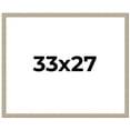 thumbnail image 1 of 33x27 Frame Grey Solid Wood Picture Frame Width 1 Inches | Interior Frame Depth 0.5 Inches |, 1 of 8