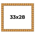 thumbnail image 1 of 33x28 Frame Beige Real Wood Picture Frame Width 3 inches | Interior Frame Depth 0.5 inches |, 1 of 8