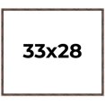 thumbnail image 1 of 33x28 Frame Brown Bamboo with Dark Coffee/Walnut Finish | Solid Wood Picture Frame Width 0.75, 1 of 8