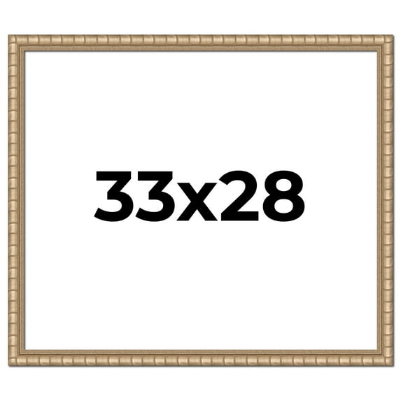 33x28 Frame Silver Real Wood Picture Frame Width 1.5 inches | Interior Frame Depth 0.5 inches |