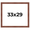 thumbnail image 1 of 33x29 Frame Brown Old Farmhouse Waxed Board 2" Wide Wood Frame Width 2 Inches | Interior Depth 0.5, 1 of 7