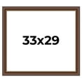 thumbnail image 1 of 33x29 Copper and Brown Real Wood Picture Frame Width 2 inches | Interior Frame Depth 0.5 inches |, 1 of 8