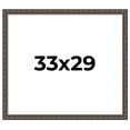 thumbnail image 1 of 33x29 Frame Black Bamboo Solid Wood Picture Frame Width 1.5 Inches | Interior Frame Depth 0.5, 1 of 8