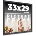thumbnail image 1 of 33x29 Frame Black Passaggi Solid Wood Picture Frame Width 1.5 Inches | Interior Depth 0.5 Inches |, 1 of 8
