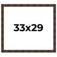 thumbnail image 1 of 33x29 Frame Brown Burl Real Wood Picture Frame Width 1.625 Inches | Interior Frame Depth 0.5 Inches, 1 of 8