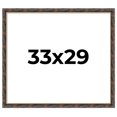 thumbnail image 1 of 33x29 Frame Gold Real Wood Picture Frame Width 1.5 inches | Interior Frame Depth 0.5 inches |, 1 of 8