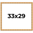 thumbnail image 1 of 33x29 Frame Gold Rustic Solid Wood Picture Frame | 1.25 Inch Wide Moulding | Rustique Gold, 1 of 8