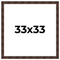 thumbnail image 1 of 33x33 Frame Brown Burl Real Wood Picture Frame Width 1.625 Inches | Interior Frame Depth 0.5 Inches, 1 of 8
