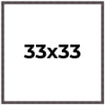 thumbnail image 1 of 33x33 Frame Brown Rustic Lacquered Walnut Solid Wood Picture Frame Width | 0.875 Inch Moulding, 1 of 8